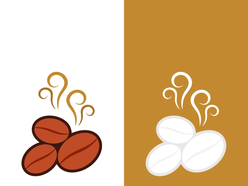 Coffee bean icon vector illustration template
