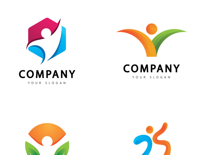 Healthy life People Logo template. Vector illustration.