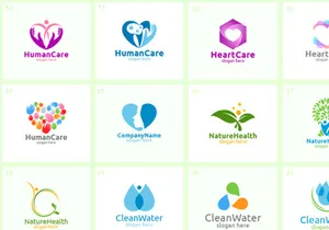 30 Health Care Logo Bundle