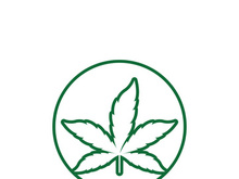 Canabis leaf logo and symbol vector