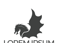 Dragon logo art illustration