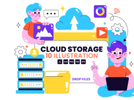 10 Cloud Storage Illustration preview picture