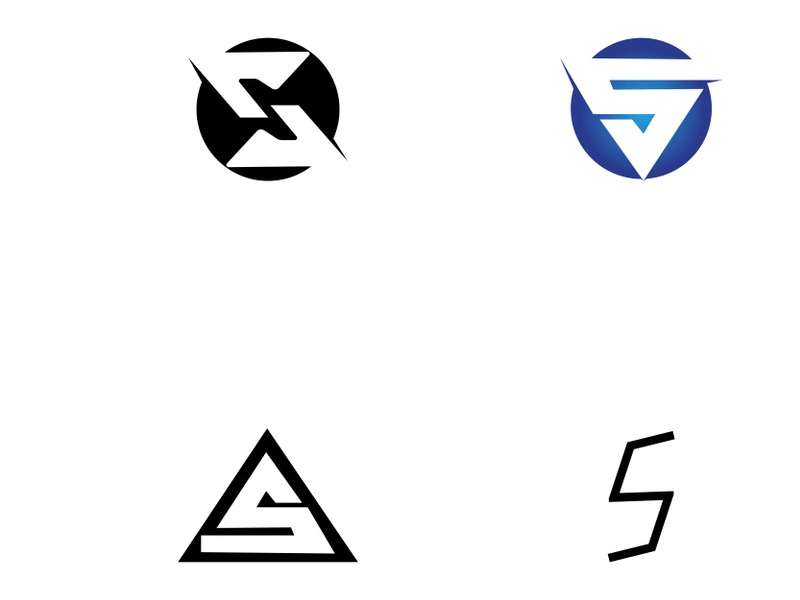 Initial letter S element abstract logo.