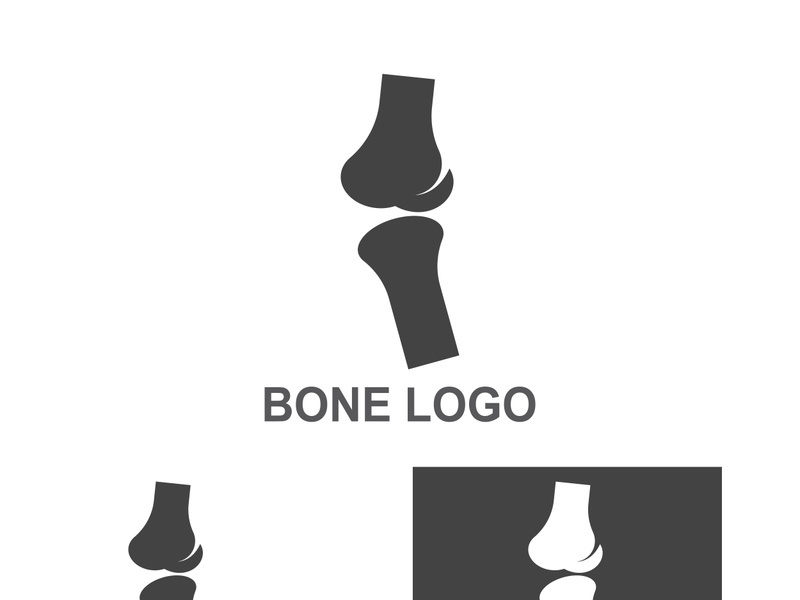 Bone logo design.logo for nursing, medical, orthopedic.