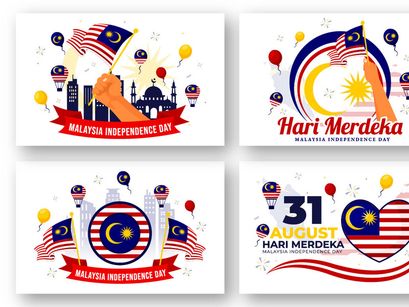 14 Malaysia Independence Day Illustration