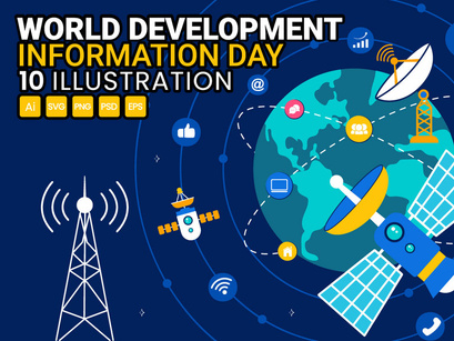 10 World Development Information Day Illustration