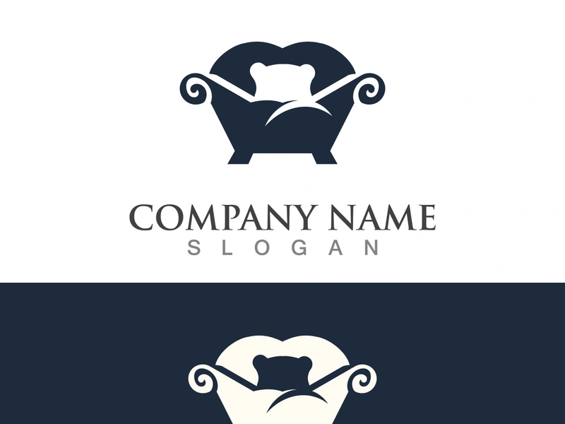 Chair furniture logo image creative design modern vector template