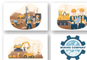 10 Mining Coal Mine Company Illustration