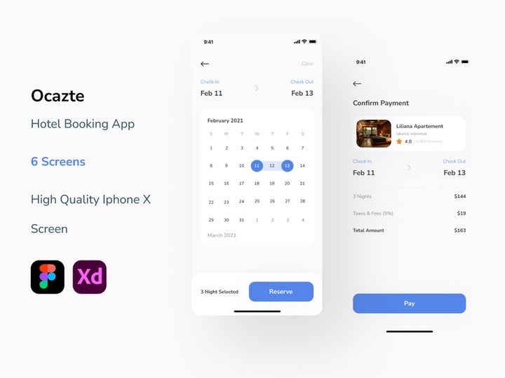 Checkout Screen Hotel Booking App