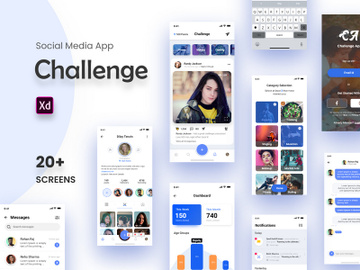 Instagram Like Social Media Challenge App UI Kit preview picture