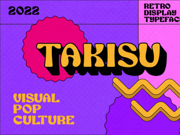 Takisu - Retro Display Typeface preview picture
