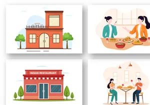 13 Indian Food Illustration
