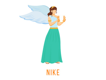 Nike flat vector illustration preview picture