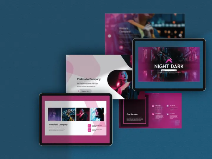 Night Dark Free Presentation Template