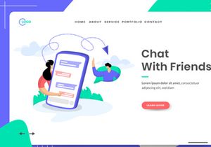 Social Media set Illustration