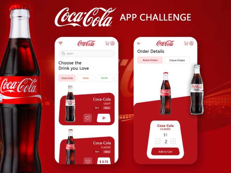 Coca-Cola App UI