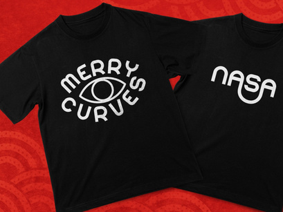 Merry Curves - Christmas Display Font