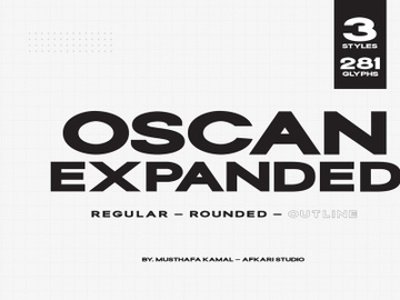 Oscan Expanded - Display Sans Serif Font preview picture