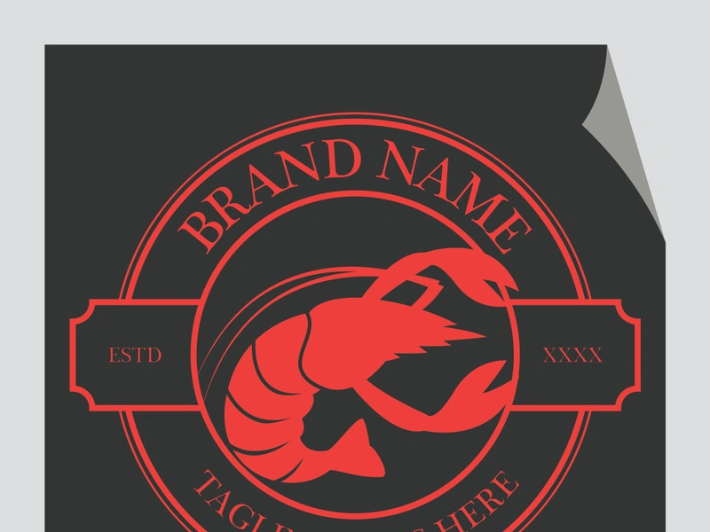 Vintage lobster logo