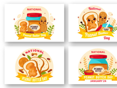 11 National Peanut Butter Day Illustration