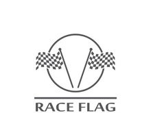 Race flag logo
