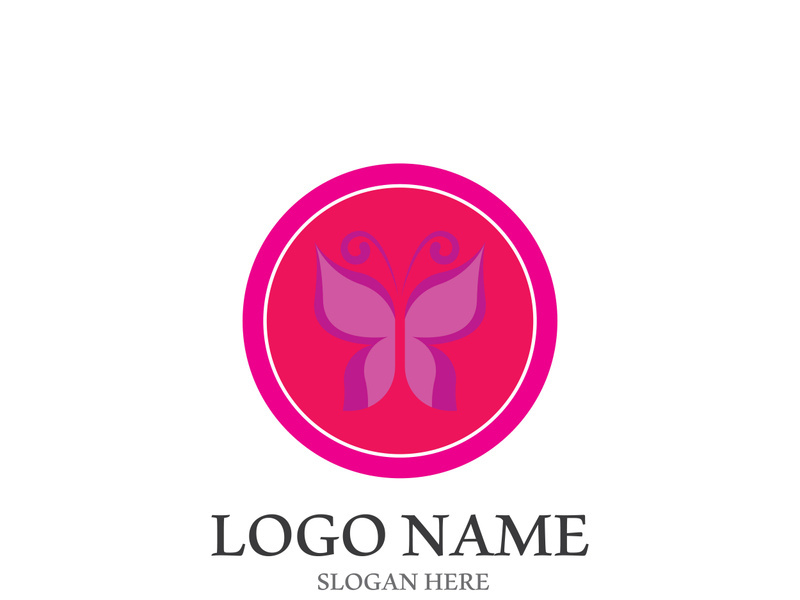 Butterfly logo icon vector design illustration