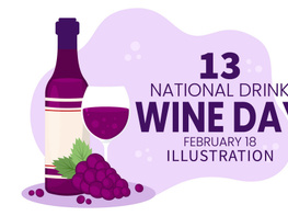13 National Drink Wine Day Illustration preview picture