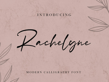 Rachelyne - Modern Calligraphy Font preview picture
