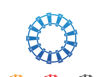 Train way icon vector for designer preview picture