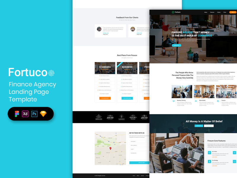 Finance Agency Landing Page Template