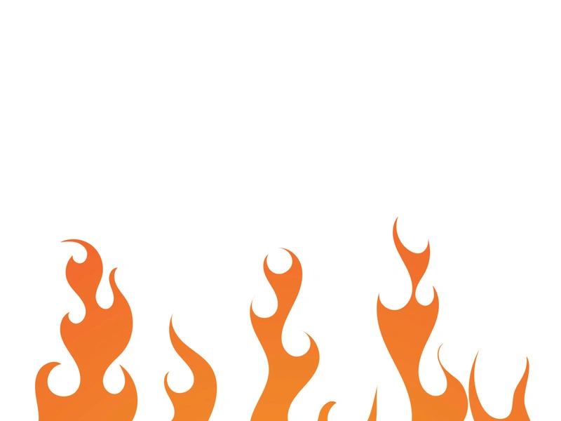 Fire flame background vector illustration design template