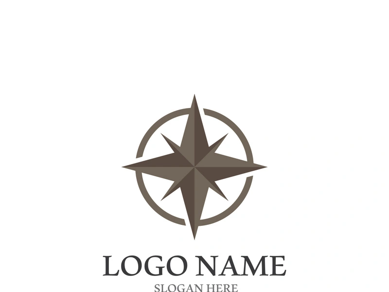 Compass logo template vector icon illustration design