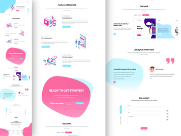 Creative agency Landing UI Kit preview picture