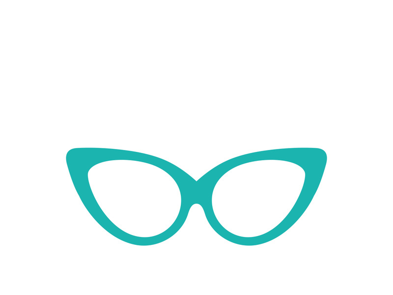 Glasses symbol vector icon