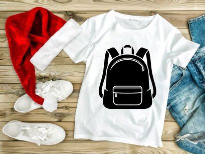 Classic Backpack Design with a Rounded Front Pocket and Adjustable Straps, Perfect for School, Hiking, or Daily Commuting. Simple Vector Icon.