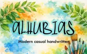 ALHUBIAS – Modern Casual Handwritten Font (OTF-TTF)