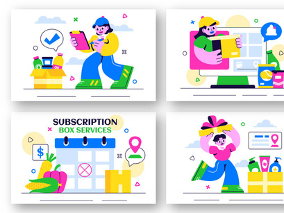 10 Subscription Box Services Illustration