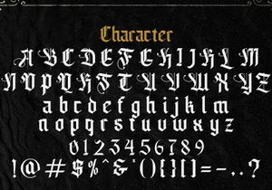 Livingstone - Blackletter Decorative Font