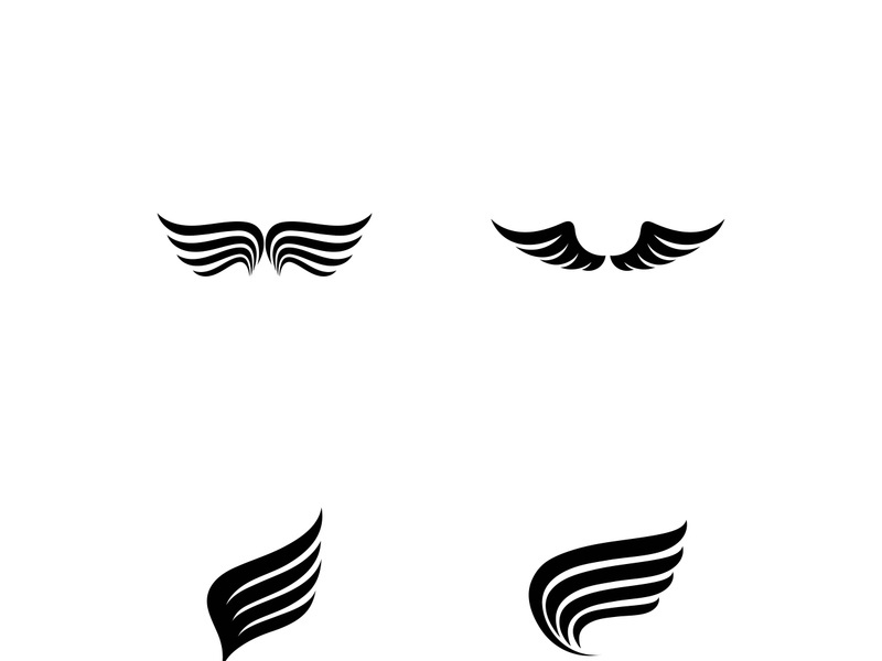 Wing illustration logo and symbol vector