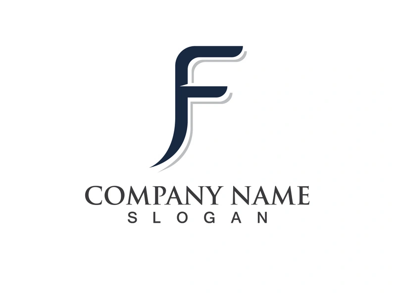 F Logo and symbol vector icon