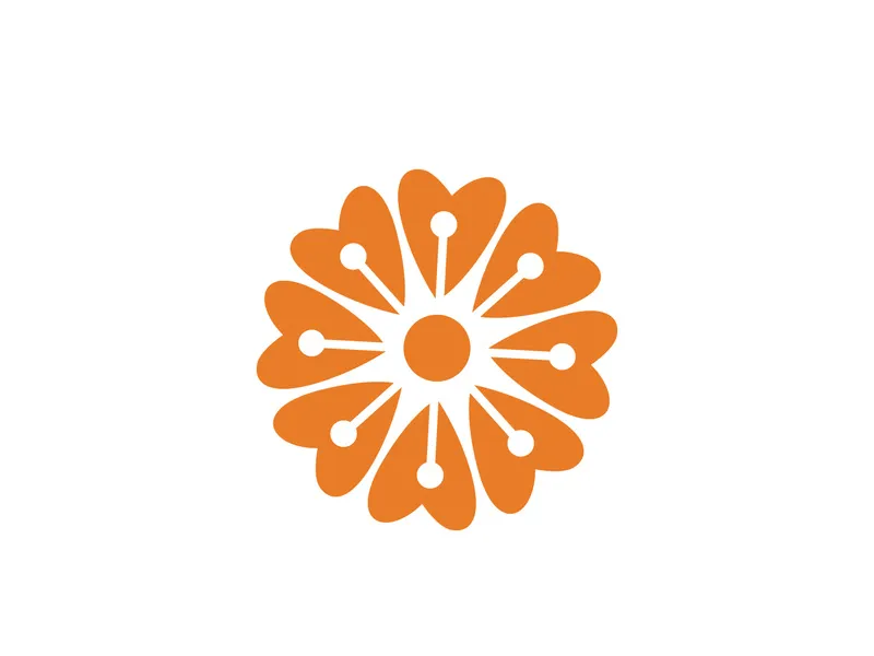 Flower icon design illustration