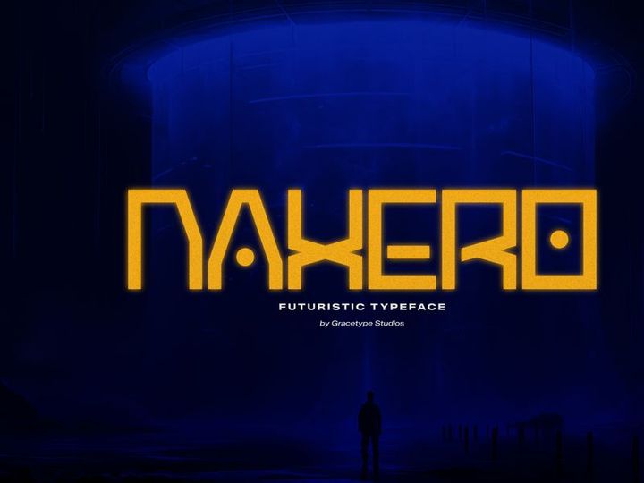 Naxero | Futuristic Typeface
