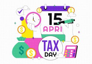 10 Happy Tax Day Illustration