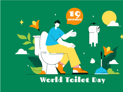 10 World Toilet Day Illustration