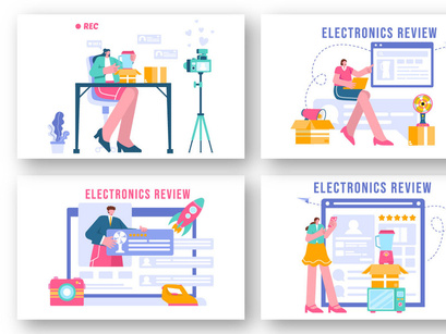 18 Electronics Review Illustration