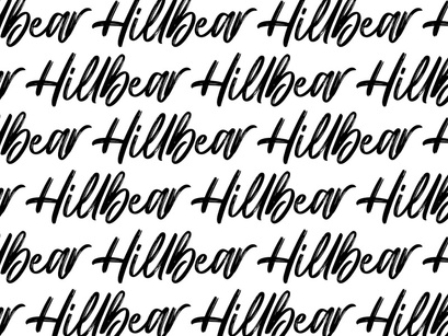 Hillbear - Handbrush Script Font