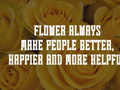 Summer Flower - Vintage Slab Serif