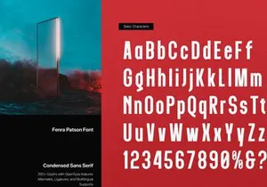 Fenra Patson | Condensed Sans Serif