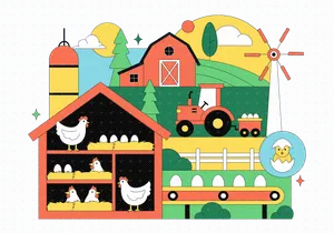 10 Poultry Farming Illustration