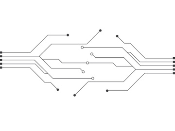 Circuit vector illustration design preview picture